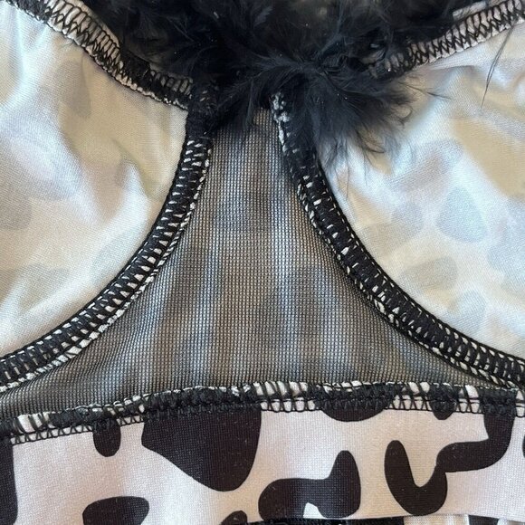 New Fantasy Lingerie Leopard Animal Bralette Bra Top S/M Sexy Mob Wife Gyaru - Picture 12 of 15